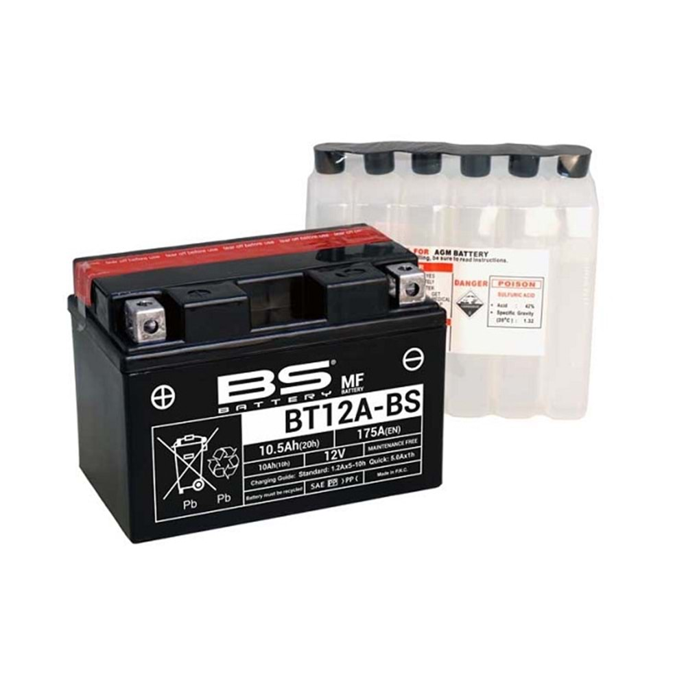 BS Battery BT12A-BS Motosiklet Akü