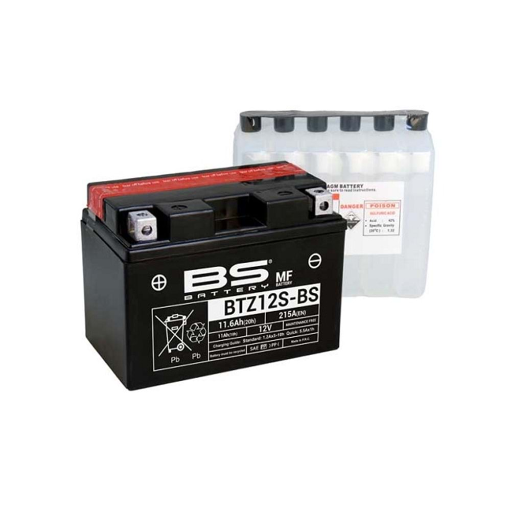 BS Battery BTZ12S-BS Motosiklet Akü