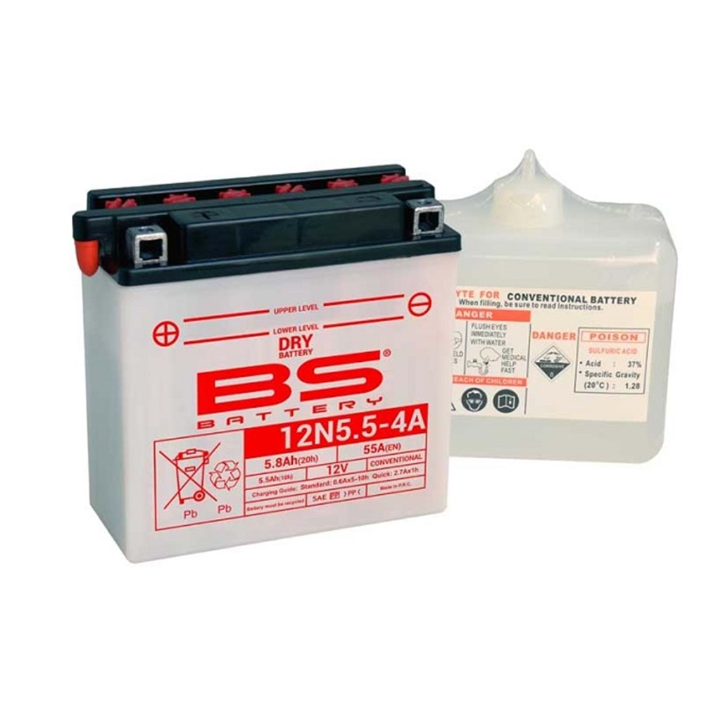 BS Battery 12N5.5-4A Akü