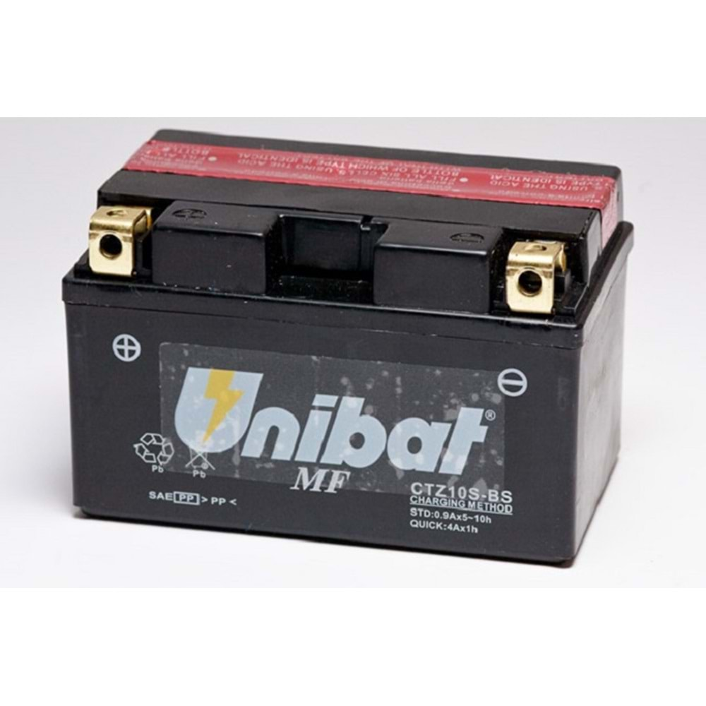 UNIBAT CTZ10S-BS 12V 8.6AH Akü