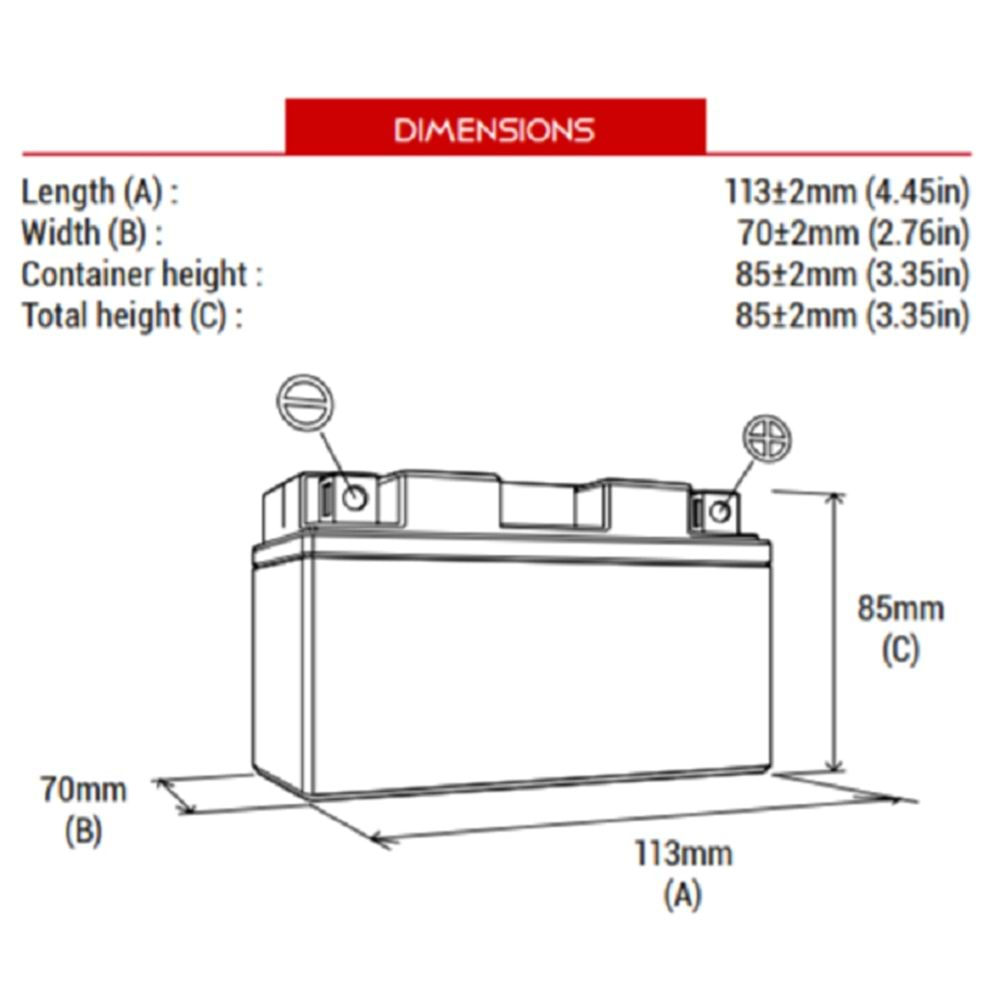 BS BATTERY BTX4L-BS+ / BTZ5S-BS AKÜ