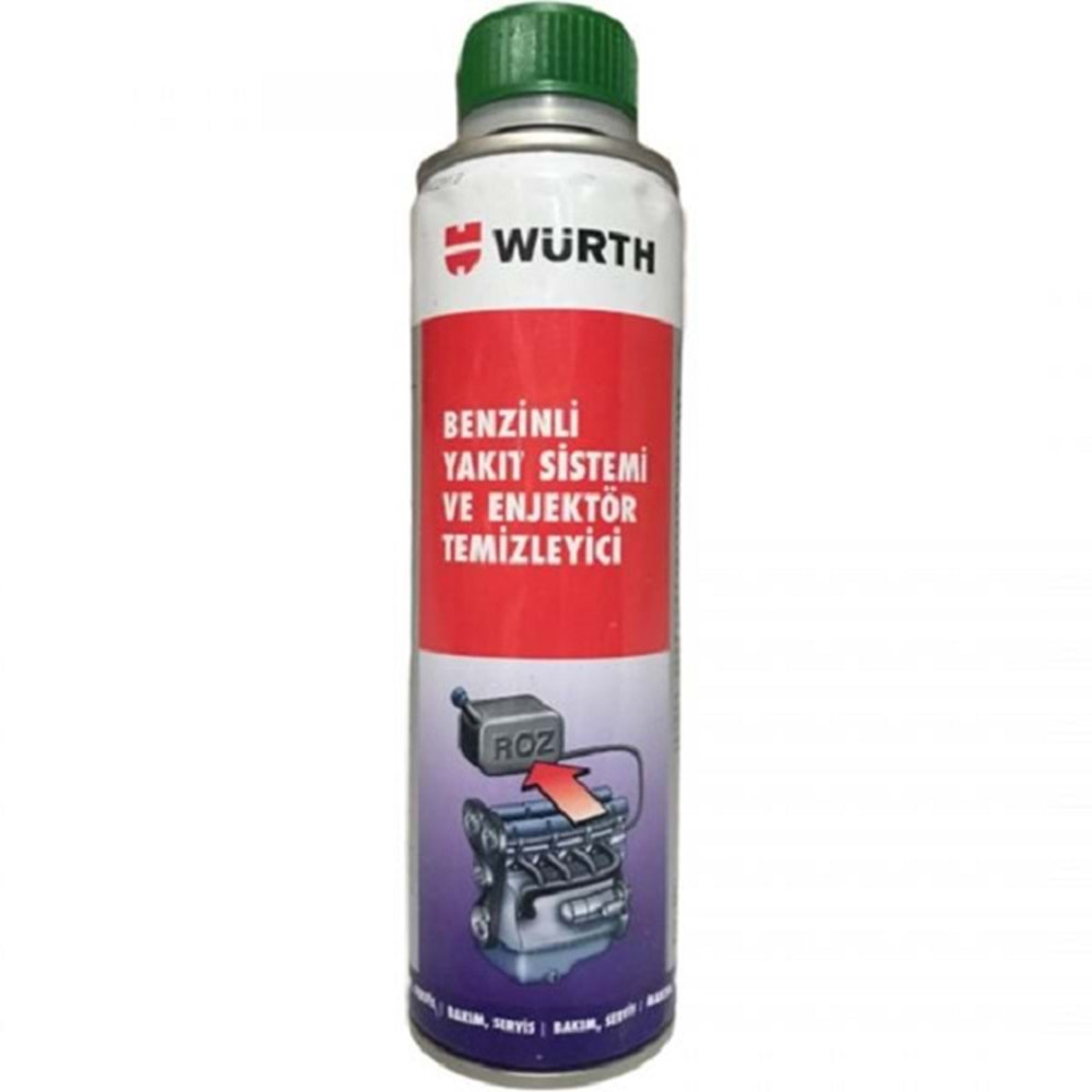 Würth Benzinli Yakıt Sistemi ve Enjektör Temizleyici 300 Mililitre