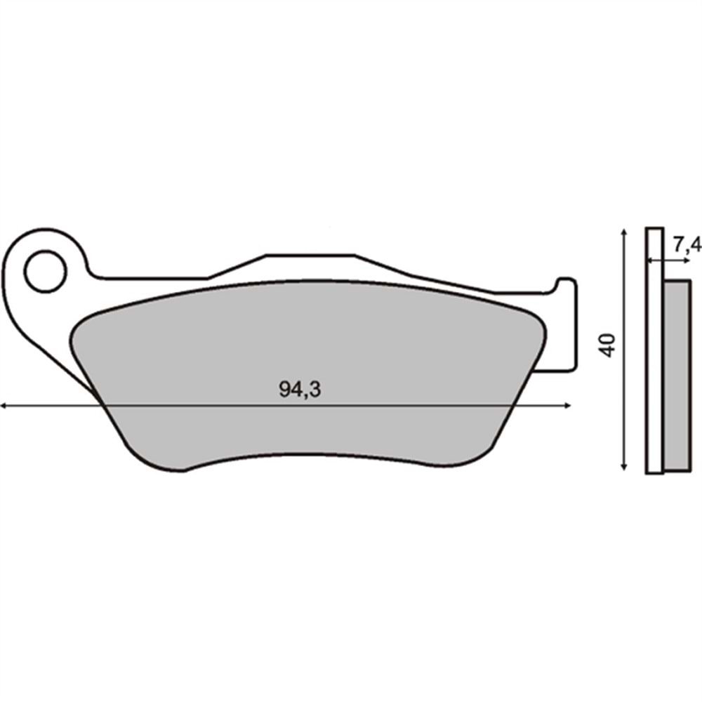 Yamaha Yp 180 Majesty Brenta Organik Ön Disk Fren Balata