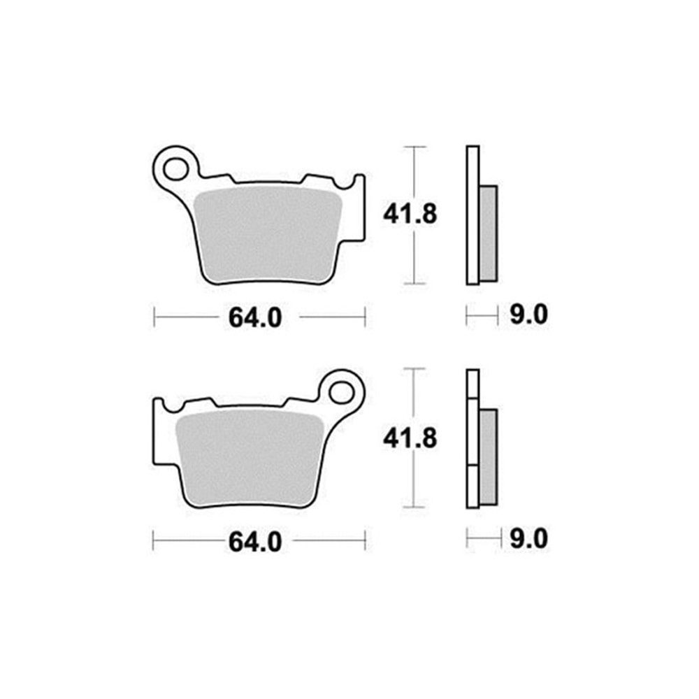 Husqvarna FE 450 Brenta Sinter Metal Ark Disk Fren Balata