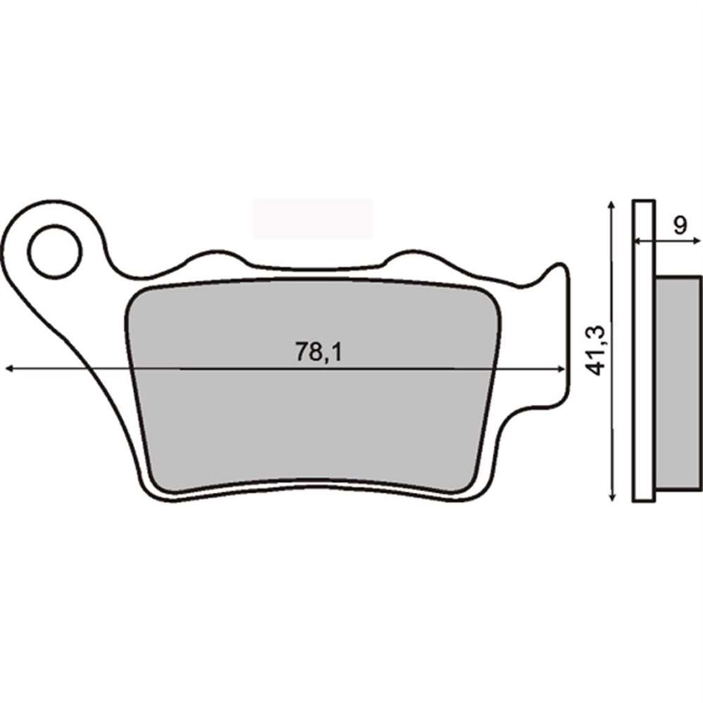 Aprilia Pegaso 650 Factory Brenta Sinter Metal Arka Disk Fren Balata