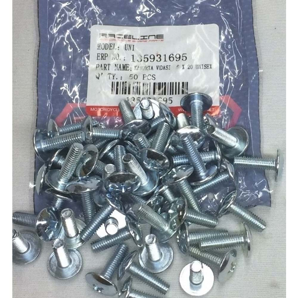 PRC CUP 125 Raceline Kapak Vidası 6x20 mm