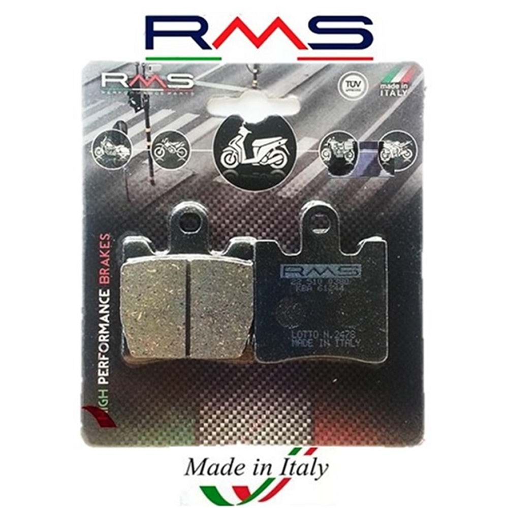 RMS 510-0380 Organik Disk Fren Balata