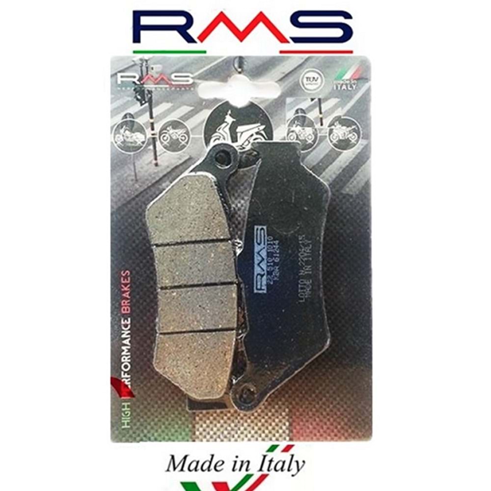Aprilia/BMW/Honda/Yamaha Rms Organik Ön/Arka Disk Fren Balata
