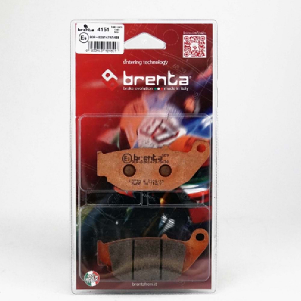 Brenta Sinter Ft 4151 Metal Ön Disk Fren Balata