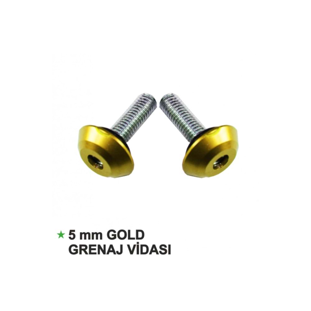 Gogo Sarı Grenaj Vidası 5mm 15li
