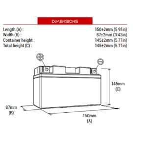 BS Battery BTX14-BS Akü