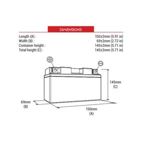 BS BATTERY BT14B-4 (SLA) AKÜ