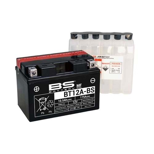 BS Battery BT12A-BS Motosiklet Akü