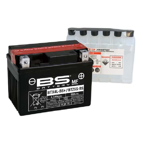 BS BATTERY BTX4L-BS+ / BTZ5S-BS AKÜ