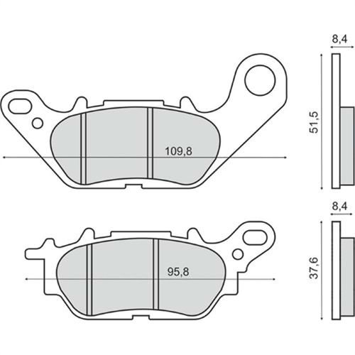 Yamaha Tricity 125 Brenta Organik Arka Disk Fren Balata