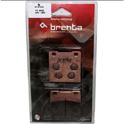 Brenta Sinter Ft 4052 Metal Arka Disk Fren Balata