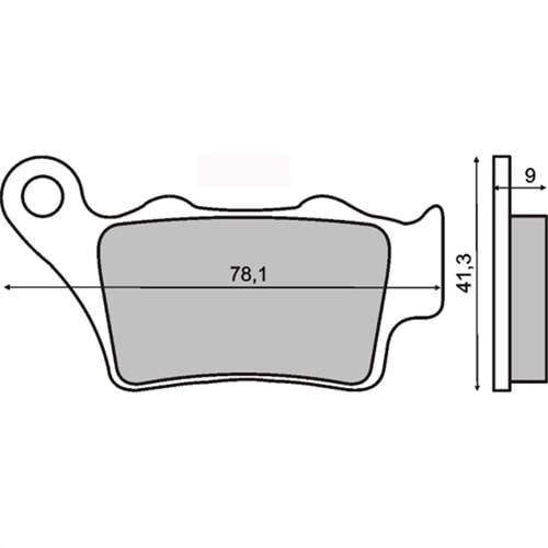 Yamaha WR 125 R Brenta Sinter Metal Arka Disk Fren Balata