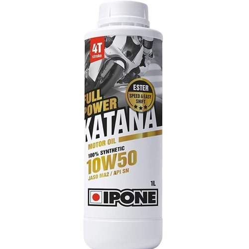 Ipone Full Power Katana 10W50 4T %100 Sentetik Motor Yağı 1 Litre