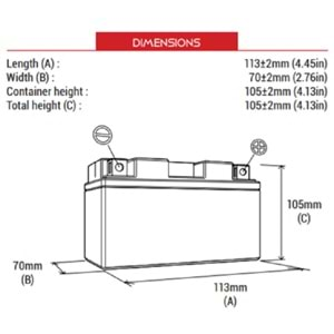 BS Battery BTX5L-BS Akü