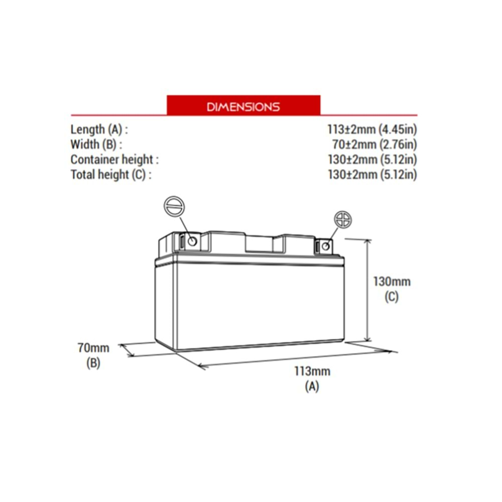 BS Battery BTX7L-BS Motosiklet Akü