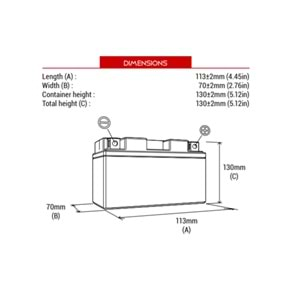 BS Battery BTX7L-BS Motosiklet Akü