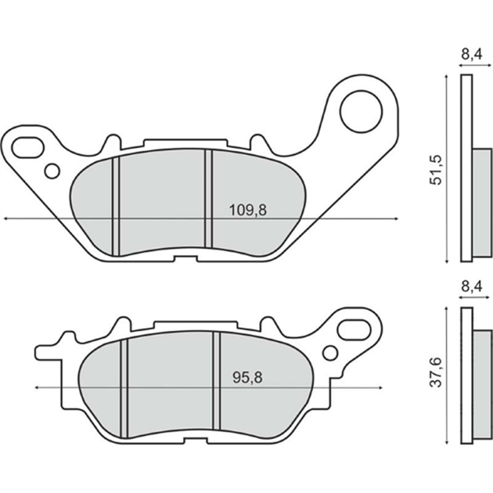 Yamaha T 135 Crypton X Brenta Organik Ön Disk Fren Balata