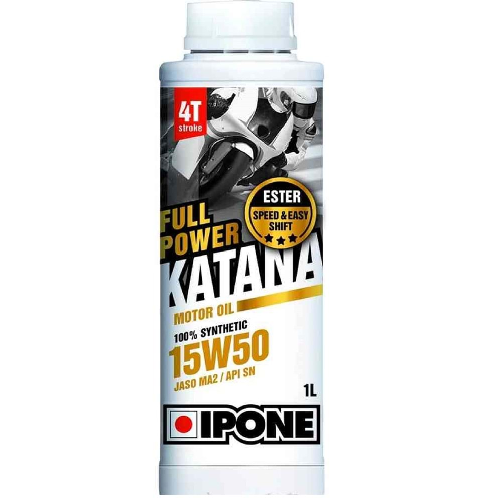 Ipone Full Power Katana 15W50 %100 Sentetıc 4T Motor Yağı 1 Litre